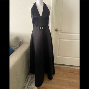 Jessica McClintock Satin Halter Dress - Prom/Formal/Wedsing/Black Tie